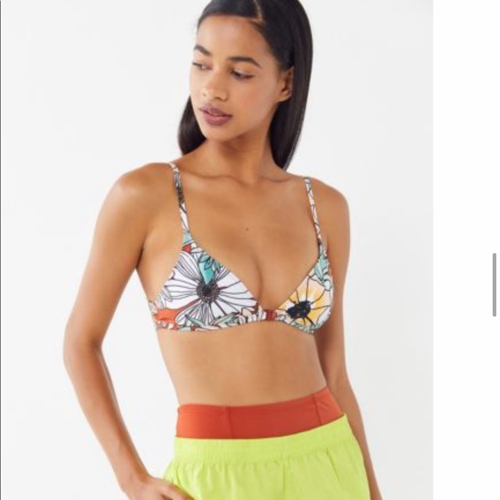 Out From Under Printed Harley Triangle Bikini Top